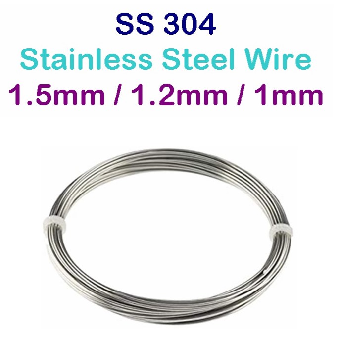 SS 304 Stainless Steel Wire Single Strand Tie Wire Soft Shopee Malaysia