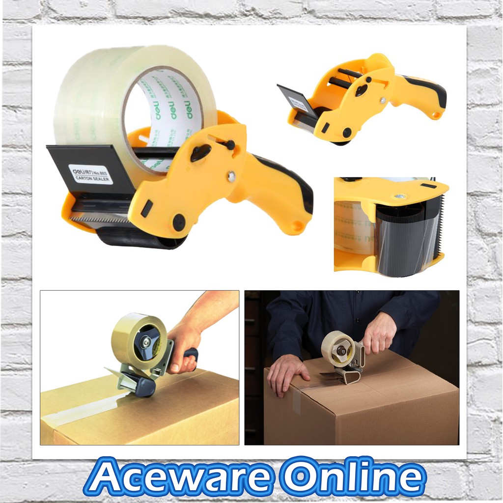 Carton Sealer Tape Dispenser with Hand Holder Package Sealing Box