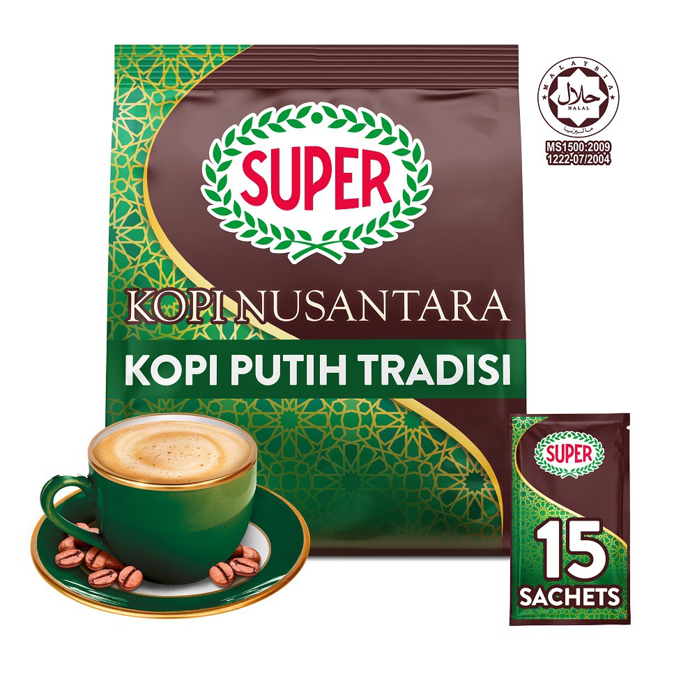 SUPER White Coffee 3in1 Nusantara 15sachets Shopee Malaysia