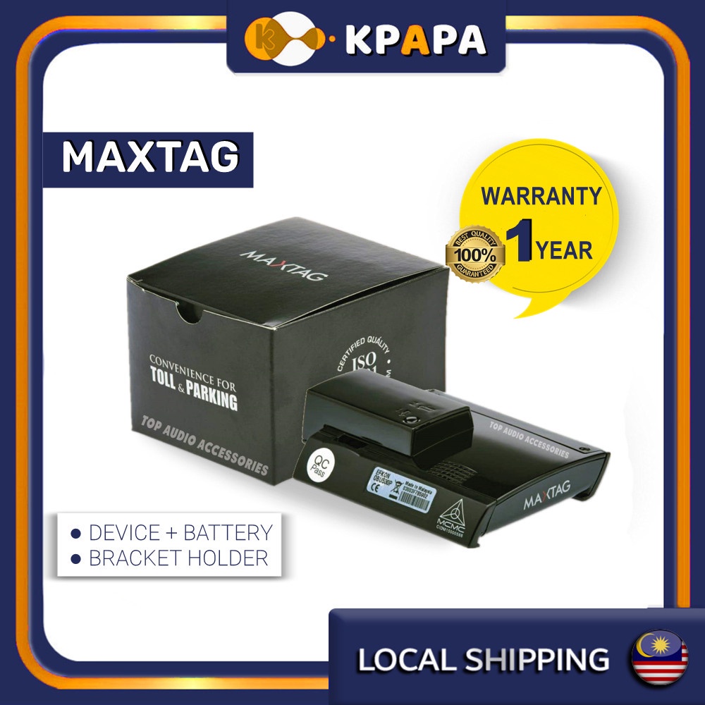 Original Max tag Smart Max Tag Maxtag Touch n Go TNG Toll (1 year
