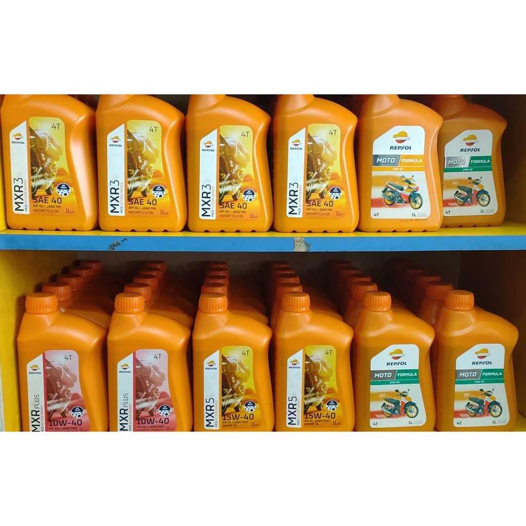 ORI NEW REPSOL Engine Oil 4T/2T 1L 20W50 / 10W40 / SAE 40 / 15W50