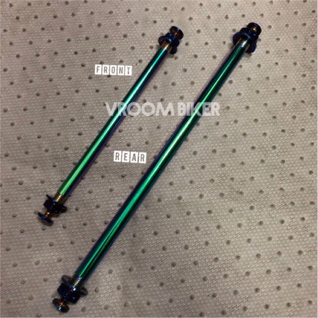 Front / Rear Wheel Shaft Titanium Shaft Tayar Depan Belakang Titanium