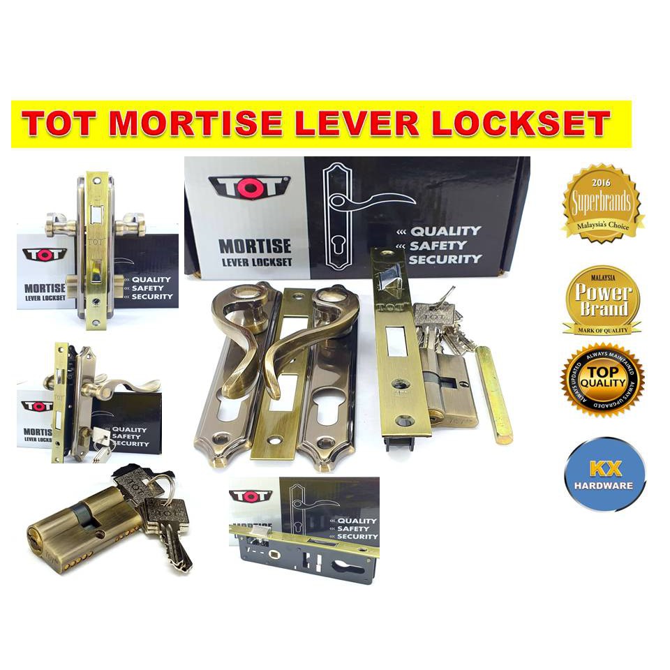 TOT ML7025 (AB) HANDLE LOCK MORTISE LOCK ENTRANCE DOOR IRON DOOR GATE