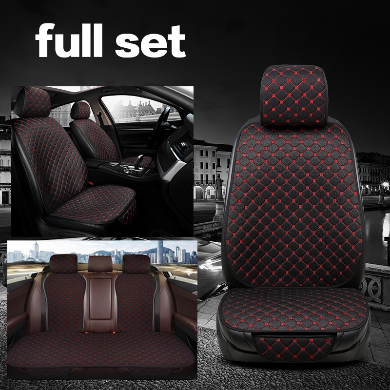 Universal Car Seat Cover set flax Seat kusyen kereta Cushion for waja