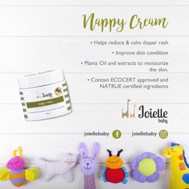 JOIELLE BABY nappy cream (60g) Shopee Malaysia