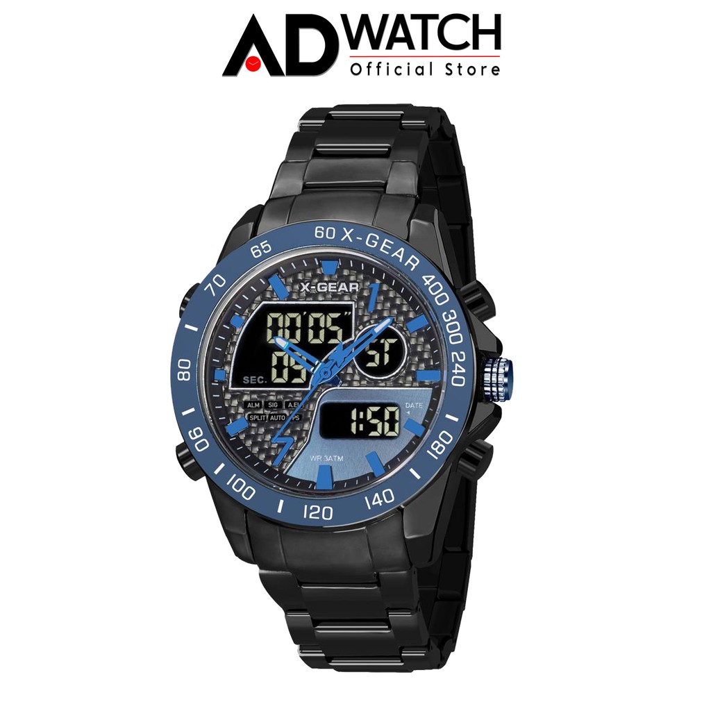 XGear Waterproof Men Watch Sports Luxury Quartz LED Multifunction