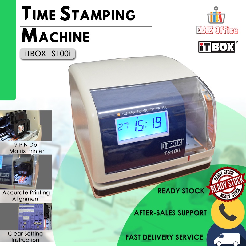 iTBOX TS100i Time Stamping Machine Time & Date Stamp Machine