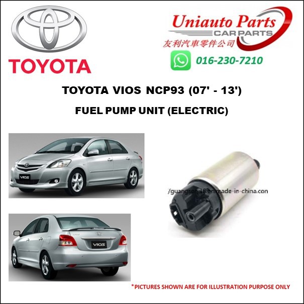 TOYOTA VIOS NCP93 (07' 13') FUEL PUMP UNIT (ELECTRIC) Shopee Malaysia