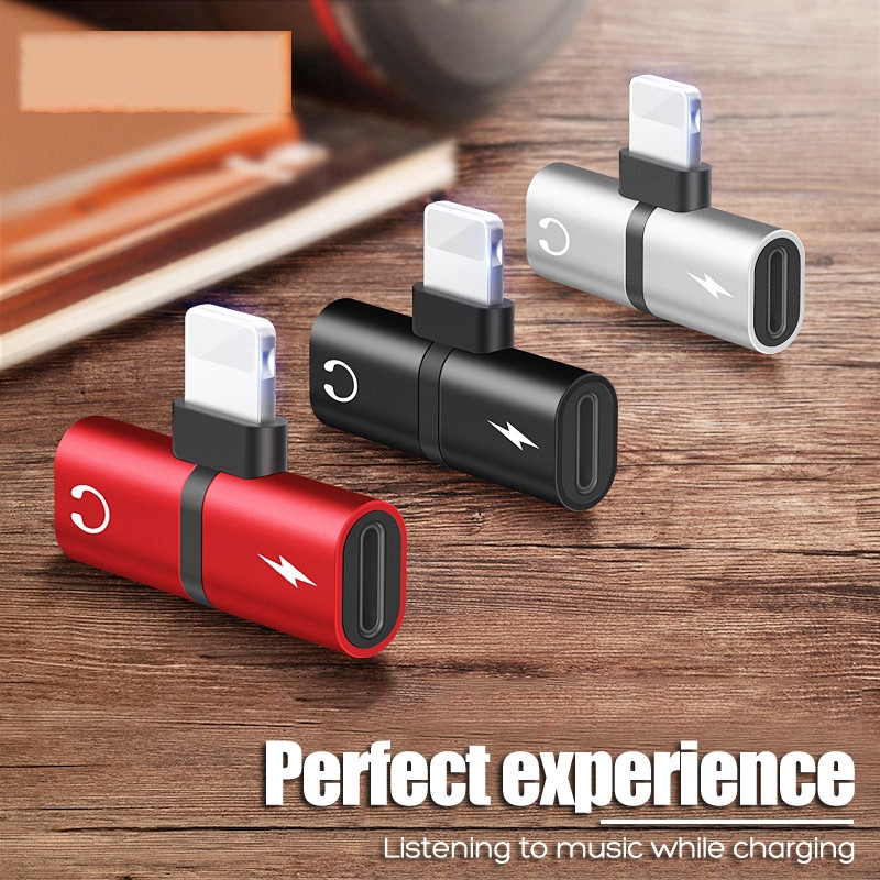 2 In 1 Dual Ports Headphone Adapter Phone Case mini USB