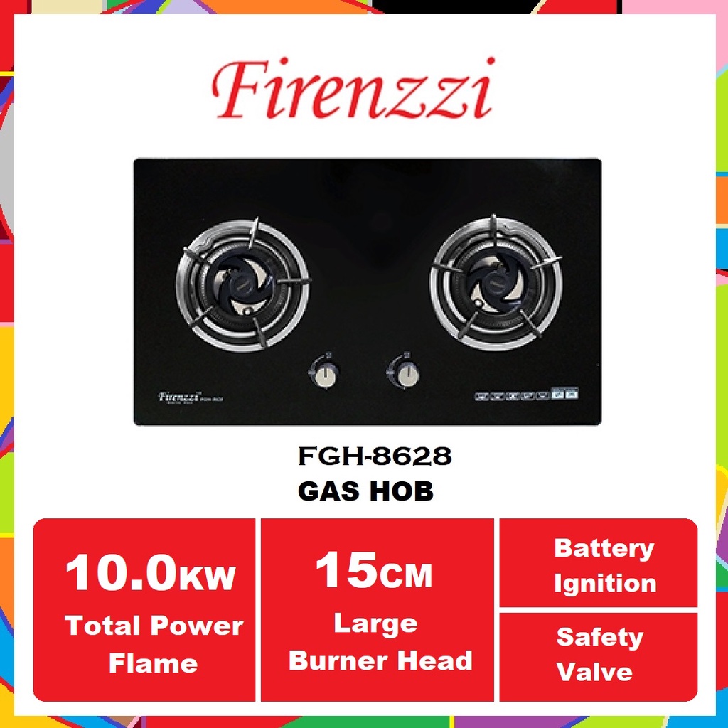 [Ready Stock in Puchong] FIRENZZI Cooking Gas Hob / Built In Glass Hob
