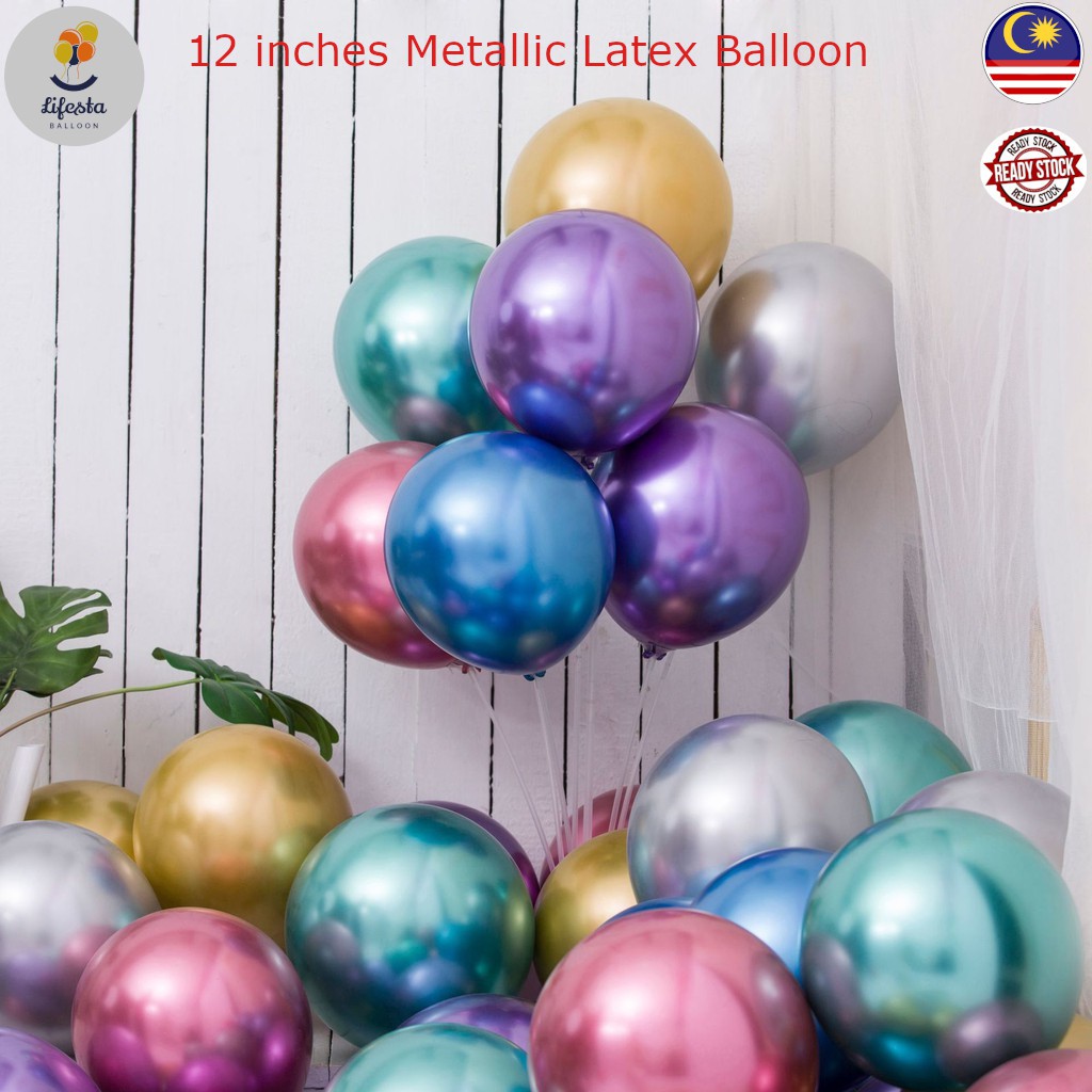 12 inch 100x Black Pearl Latex Thick Party Balloons 3.2g Helium