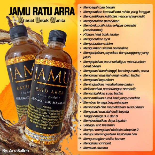 JAMU RATU ARRA JAMU UNTUK LELAKI DAN WANITA ori Shopee