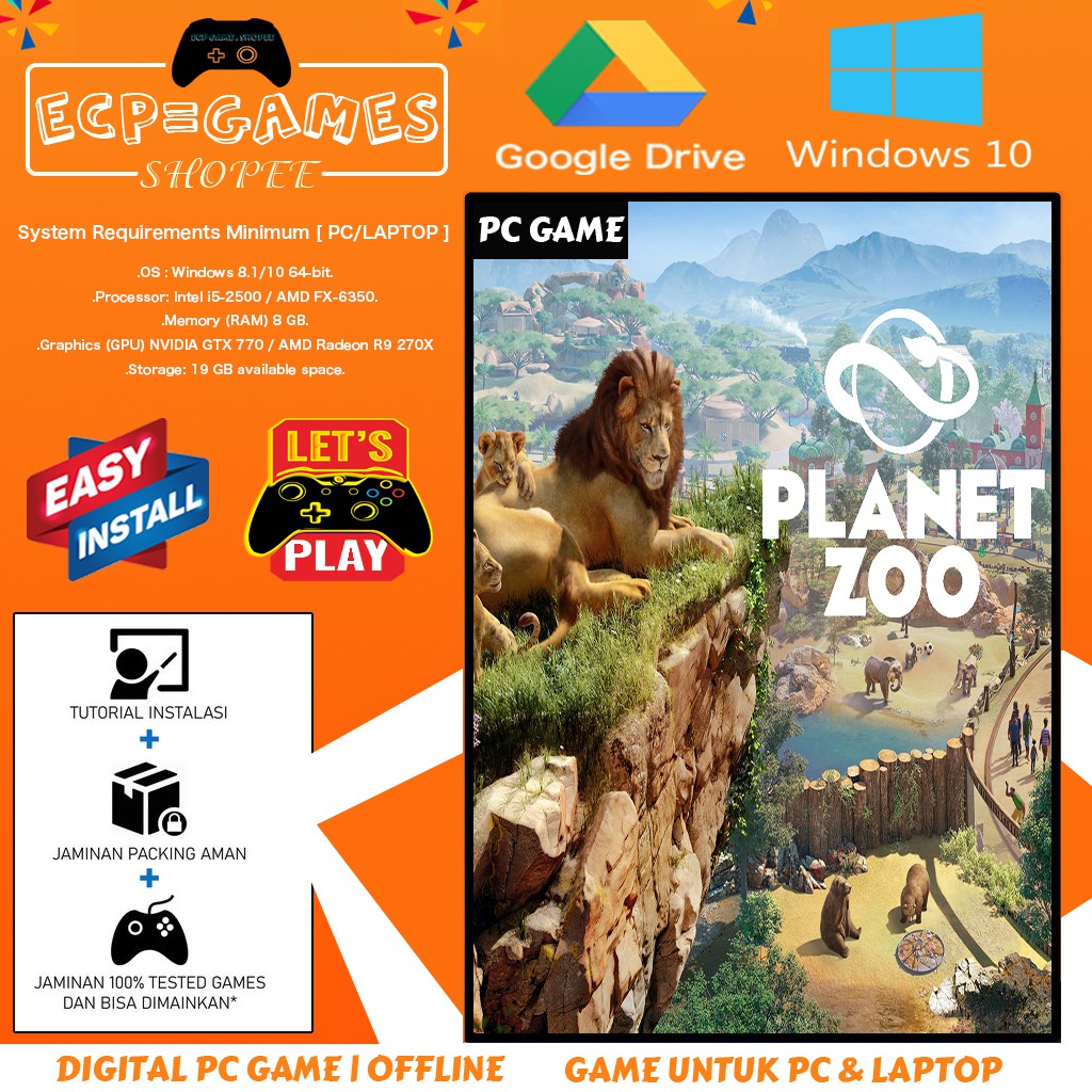 Zoo [PC DIGITAL DOWNLOAD] [OFFLINE] [GOOGLEDRIVE] 动物园之星 Shopee Malaysia