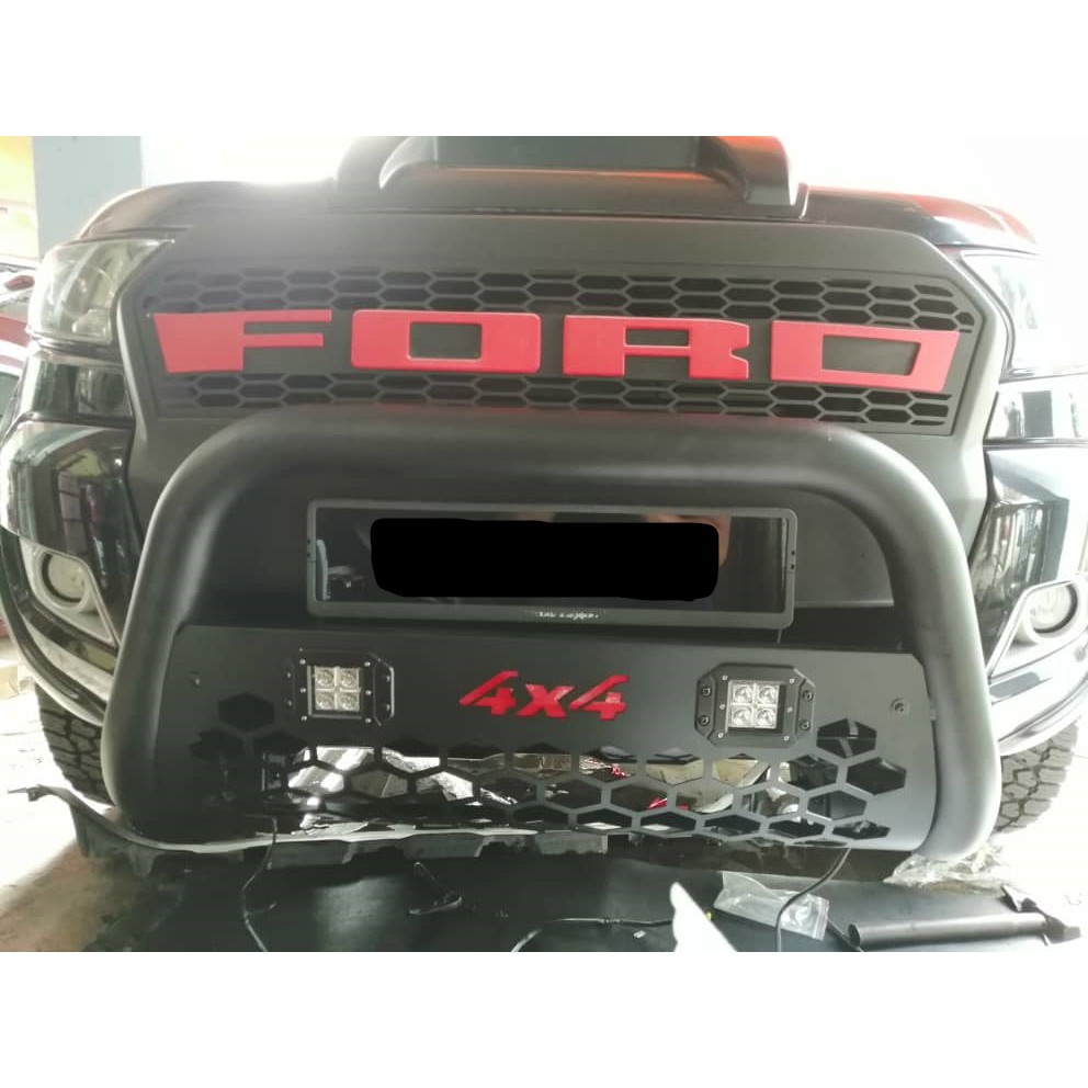 PIAK 4x4 Metal Nudge Bar Bull Bar FORD RANGER T6 T7 T8 Front Kangaroo