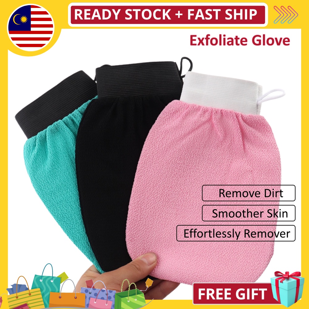 [FAST SHIP] Magic Exfoliate Glove Mitten Korean Exfoliate Towel Buang Daki Kulit Hitam Scrub