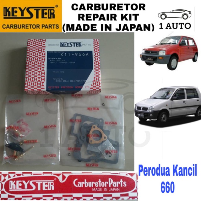 [MADE IN JAPAN] KEYSTER CARBURETOR REPAIR KIT PERODUA KANCIL 660 /850 EFCL Shopee Malaysia