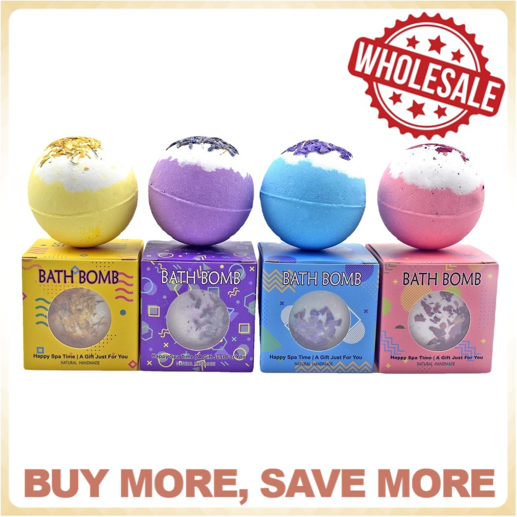 [Ready Stock] Oat Milk Bubble Bath Bomb Bubble Foam Bath Tub Dried