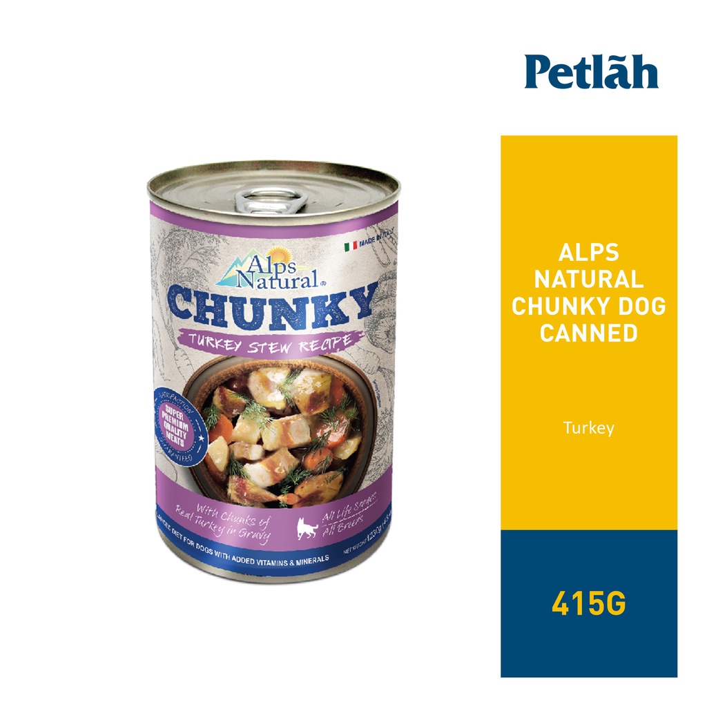 Alps Natural Chunky Dog Canned Food 415g Shopee Malaysia