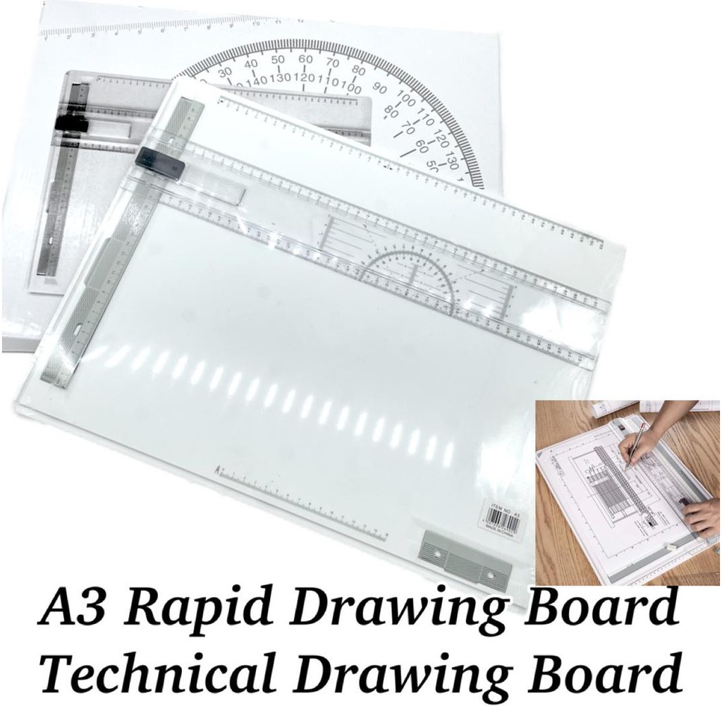 JOO HUAT A3 Rapid White Drawing Board Technical Drawing Board Shopee