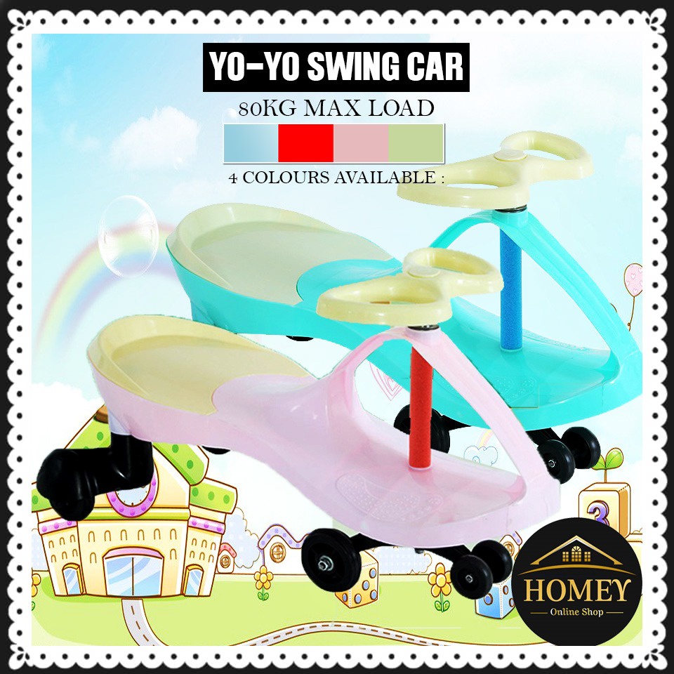 Swing Car Yoyo Car Yoyo Plasma Twist Children Ride on Wiggle Tricycle Swinging Plasma Car