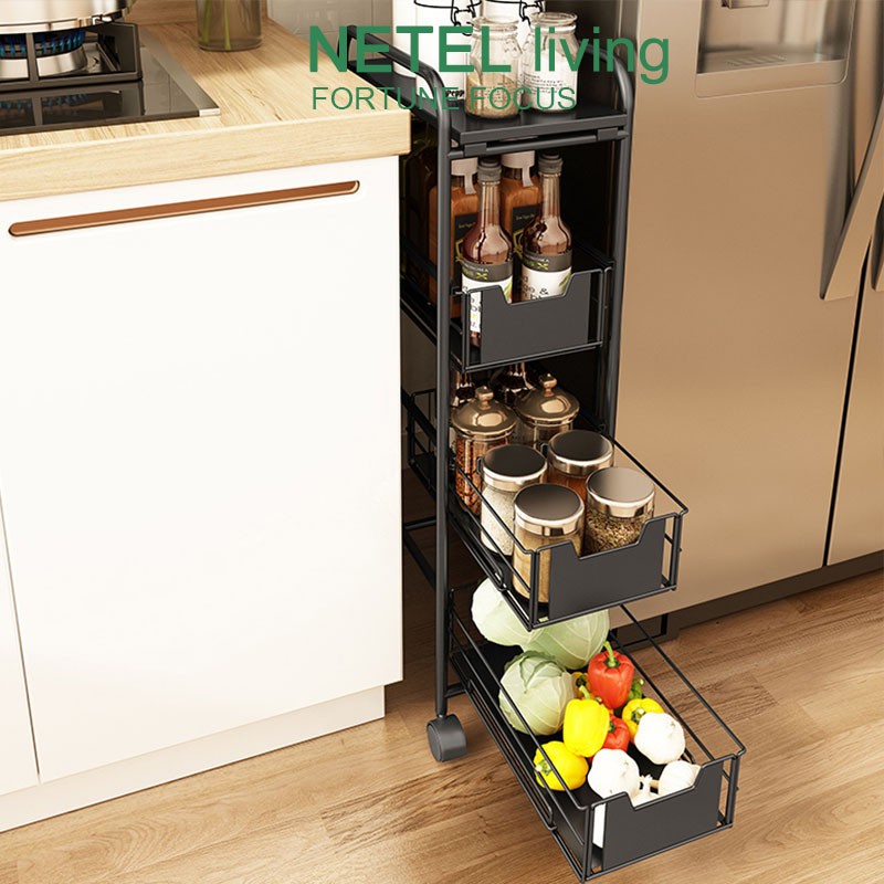 Rak Bertingkat Rak Dapur Rak Hiasan Rak Deco Kitchen Organizer Trolley