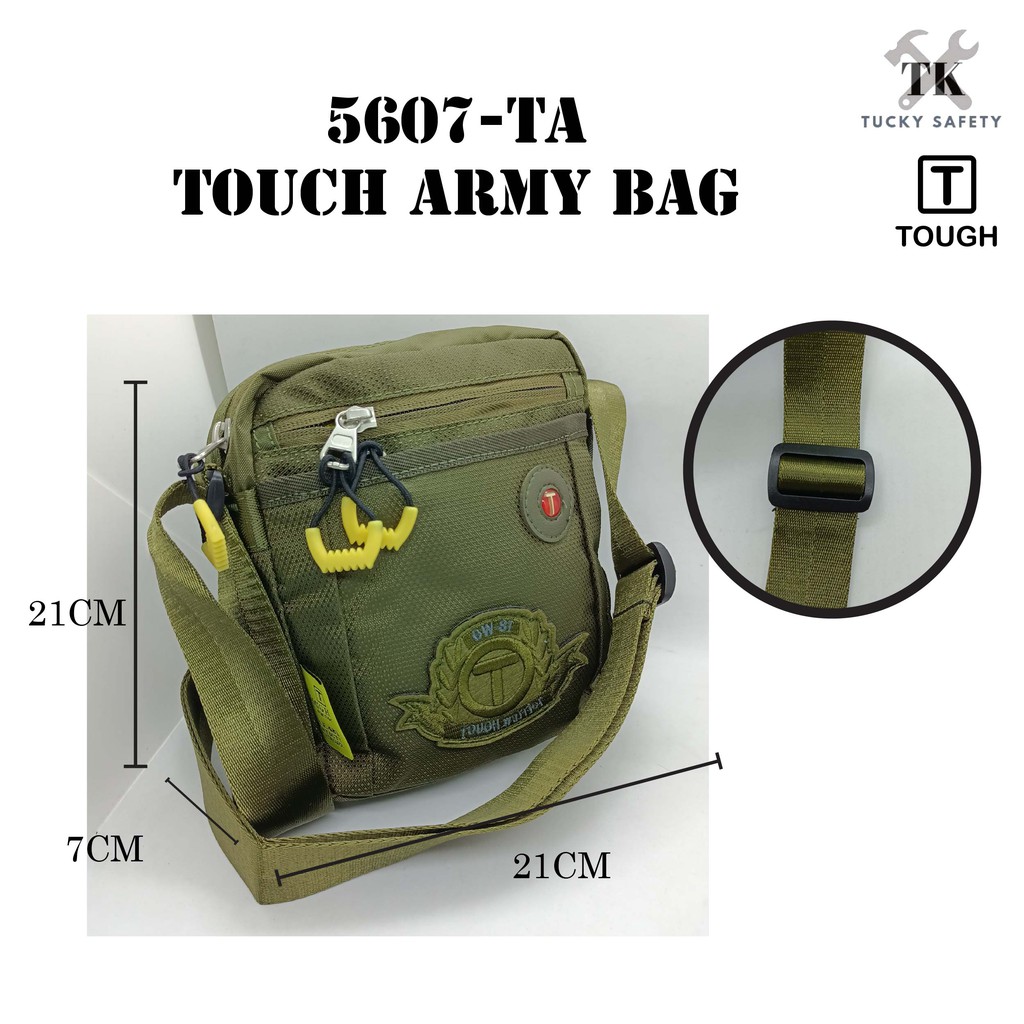 [ TOUGH ] Tough Bag Tough Sling Bag Tough Army Sling Bag Waist Bag Nylon Bag Men Waterproof