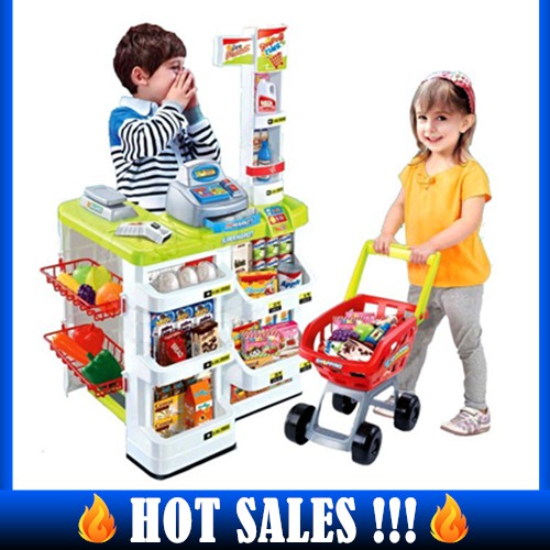 **PRE ORDER** Pretend Home Supermarket kids Play Set with trolley Toy
