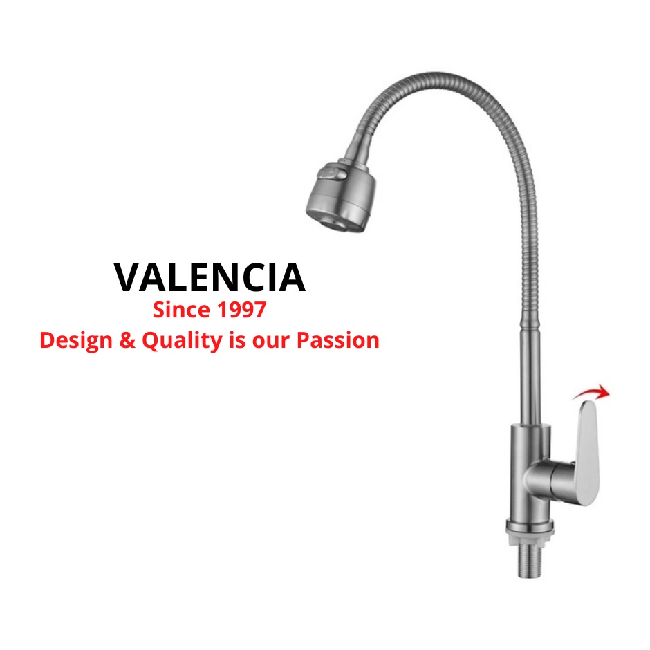 SUS304 stainless steel pillar kitchen sink faucet tap undermount