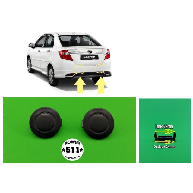 PERODUA S BEZZA FRONT / REAR BUMPER SENSOR REVERSE HOLE COVER Shopee