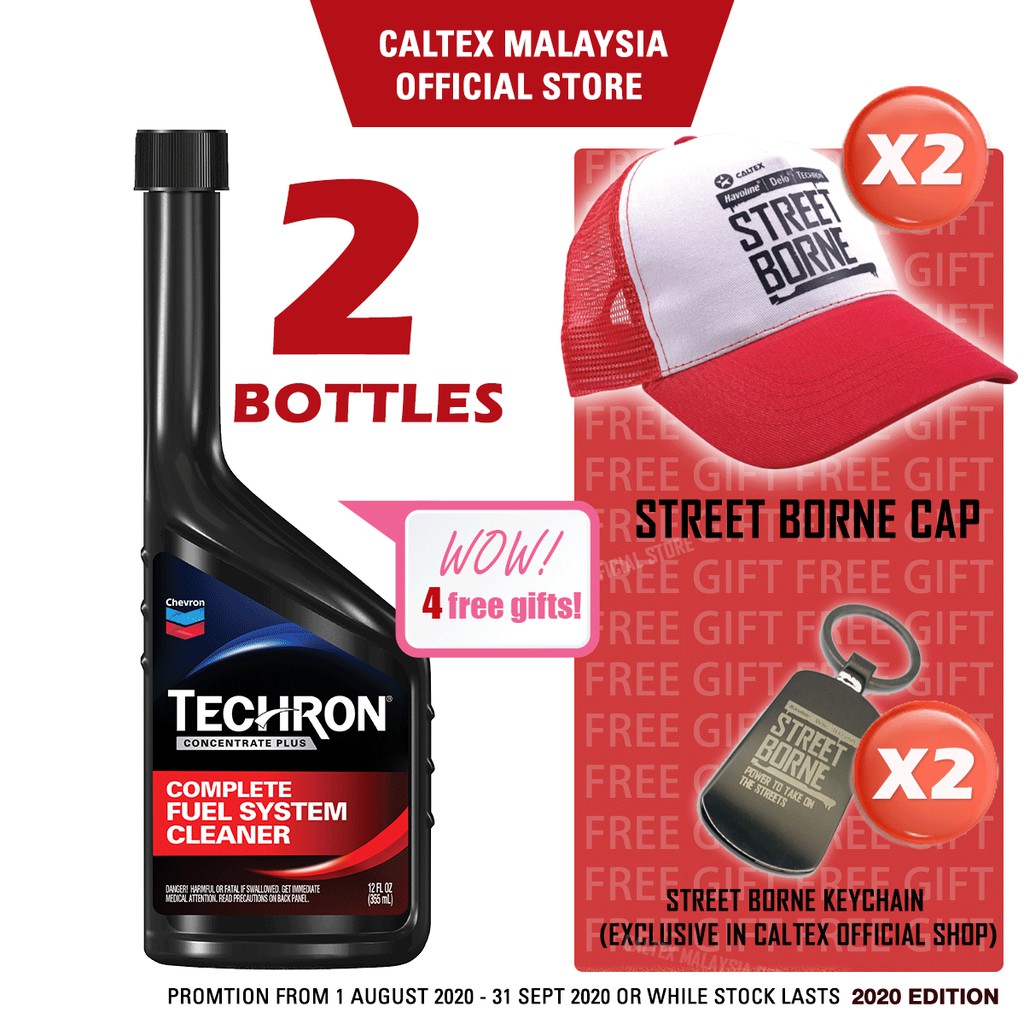 CALTEX Techron Concentrate Plus Fuel System Cleaner (355ml/2 Bottles