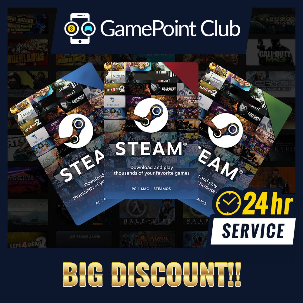 Steam Wallets Code MY (Fast Service, Receive Code Instantly!!) Shopee