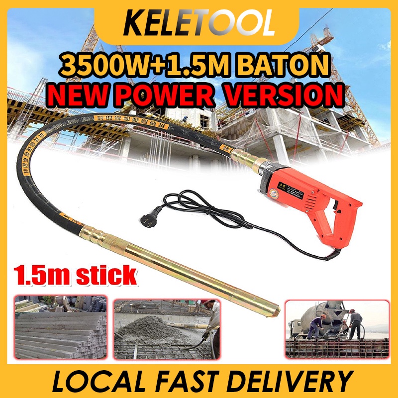 Portable Small Cement Concrete Vibrator Lithium Battery Rechargeable Cement Vibrator Shopee