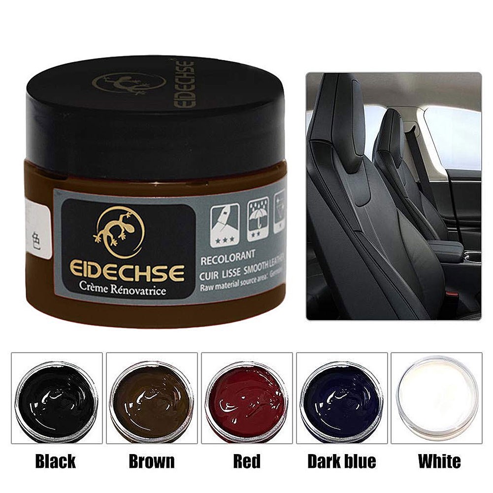 Faux Leather Repair Cream Paste Shine Polish Care for Car Seat Couches