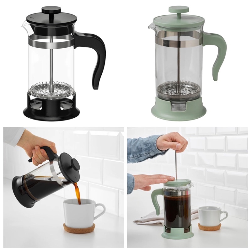 UPHETTA French Press Jar Tea Pot Coffee Maker Jug Kopi Shopee Malaysia