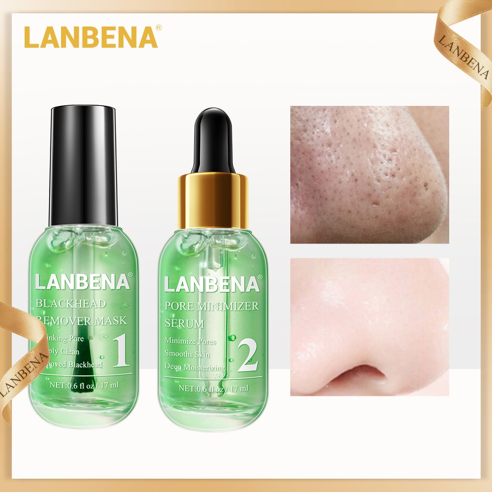 LANBENA Green Tea Blackhead Remover Nose Mask Pore Strip Peeling Acne Treatment Pore Refining