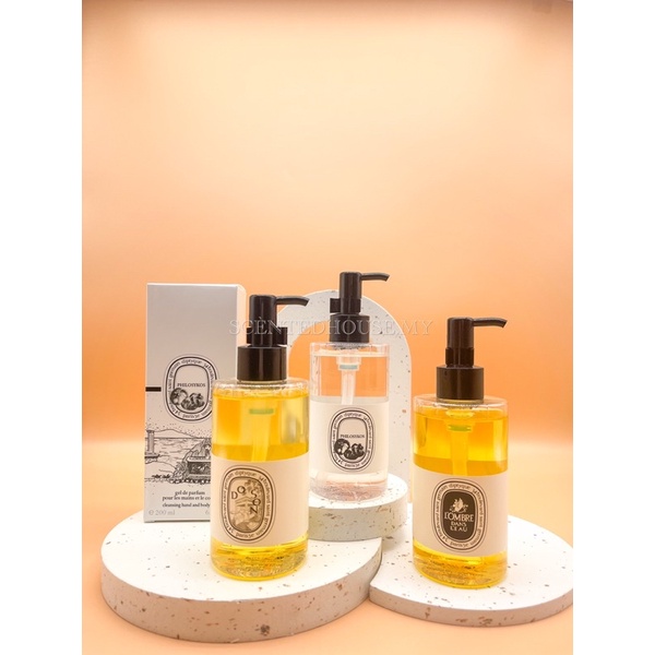 Diptyque perfume shower oil cleansing hand body gel body wash shampoo