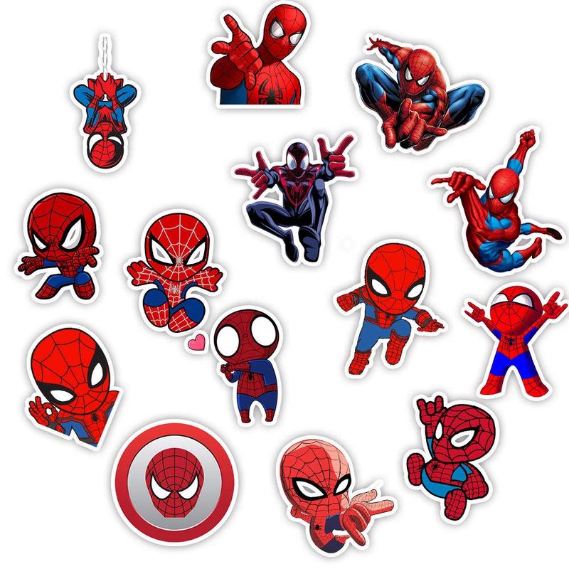 Cool Marvel Spiderman Stickers Cartoon Anime Waterproof Sticker for