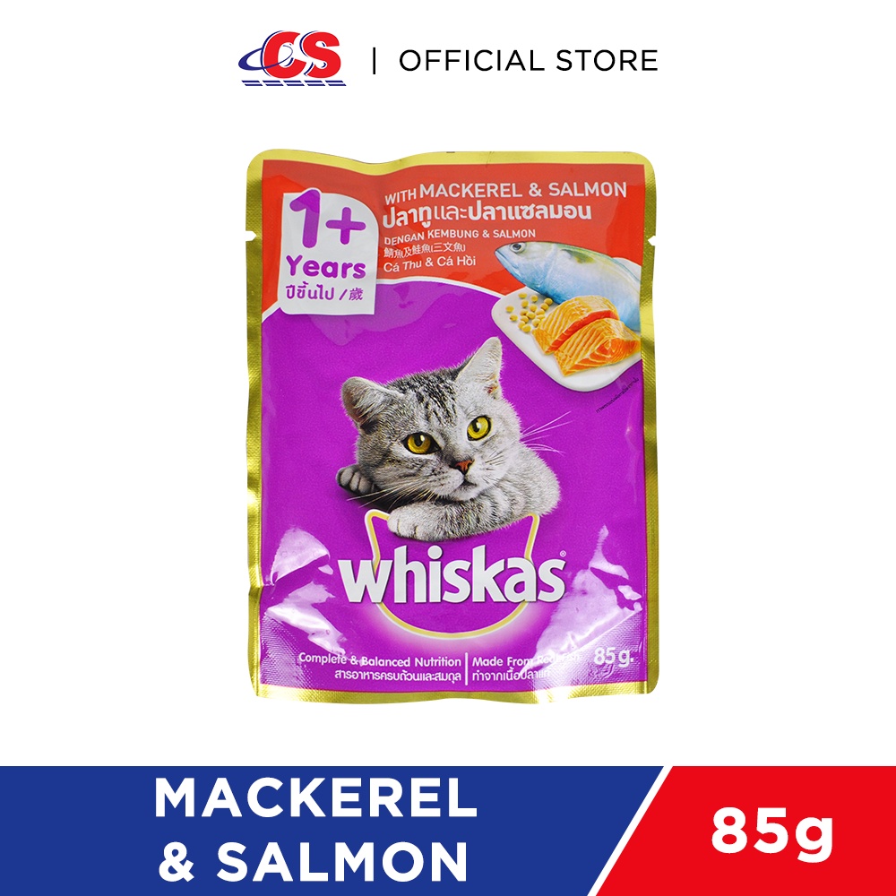 WHISKAS Pouch Mackerel and Salmon 80g Shopee Malaysia