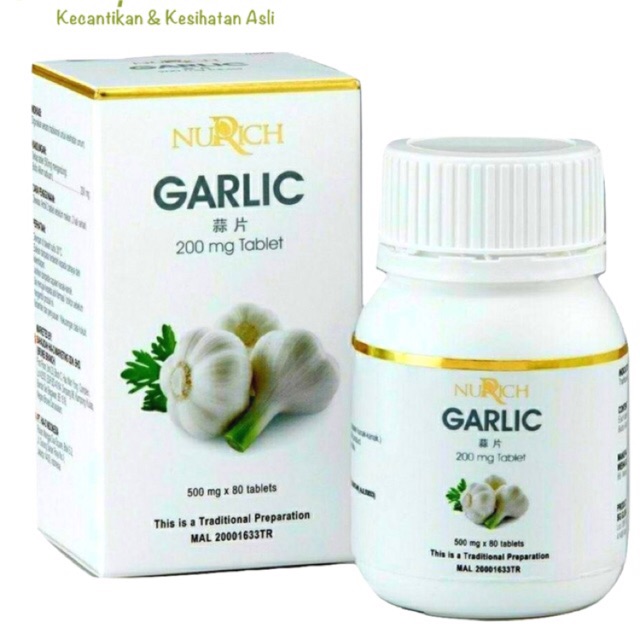 HaiO Garlic Tablet (80 Tabs) Shopee Malaysia