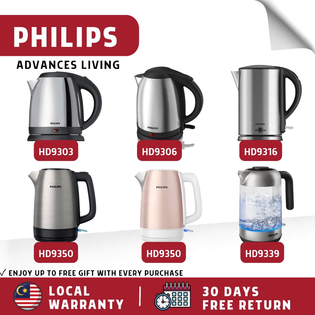 Philips Jug Kettle Stainless Steel Jug HD9303/ HD9306/ HD9350 & Philips
