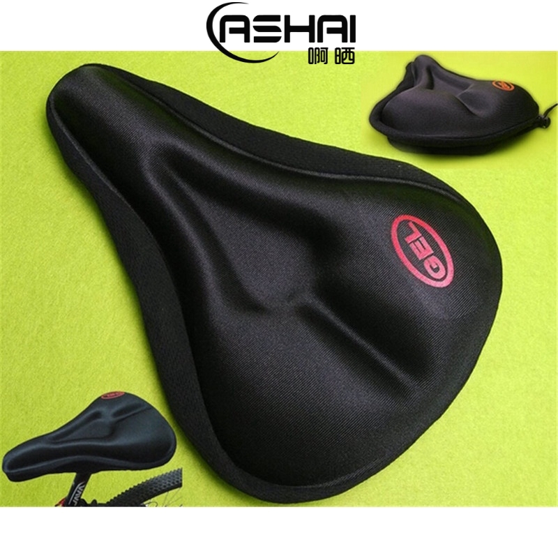 ASHAI Bicycle Saddle Cover Cycle Gel Silicon Seat Cushion Cycling Thick