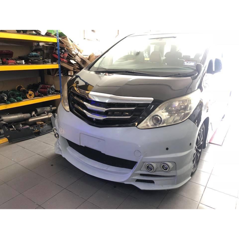 Toyota alphard anh20 2008 2009 2010 Wald black bison bodykit body kit