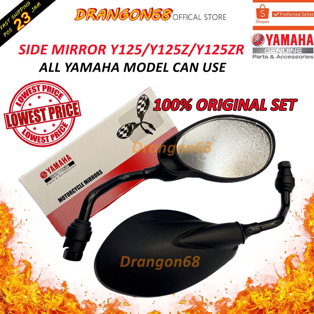 Side mirror YAMAHA Y125Z Y125 Y125ZR ( DAUN DESIGN)ALL MODEL YAMAHA CAN