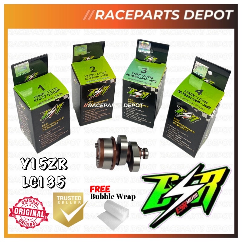 ESR Cam Shaft Racing & Cam Bearing ( Y15 / 135LC / 135LC FI ) Shopee