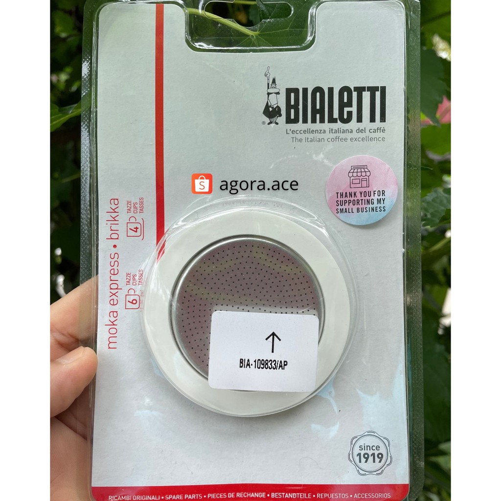 READY STOCK!! 6 Cups Bialetti Moka Pot Replacement Gasket and Filter