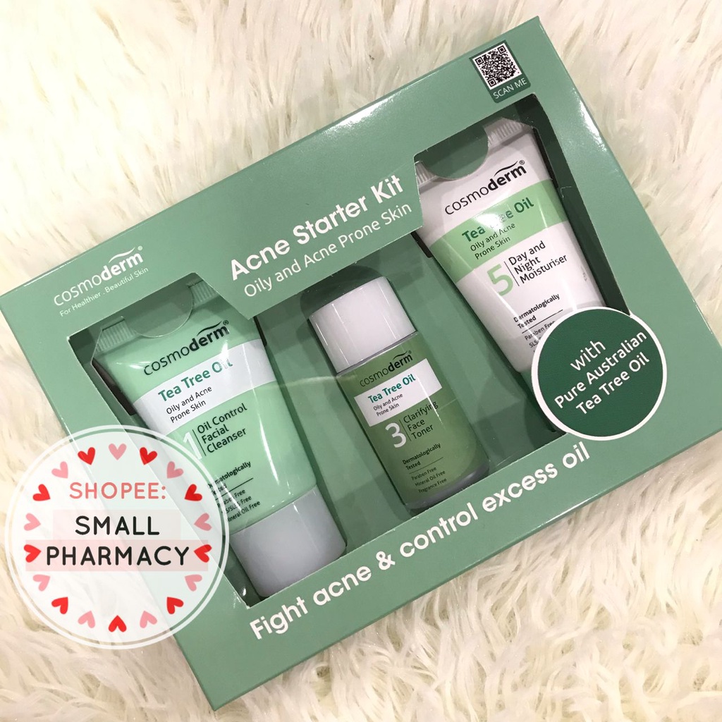 Cosmoderm Acne Starter Kit ( Oily & Acne Prone Skin ) Fight acne & oily