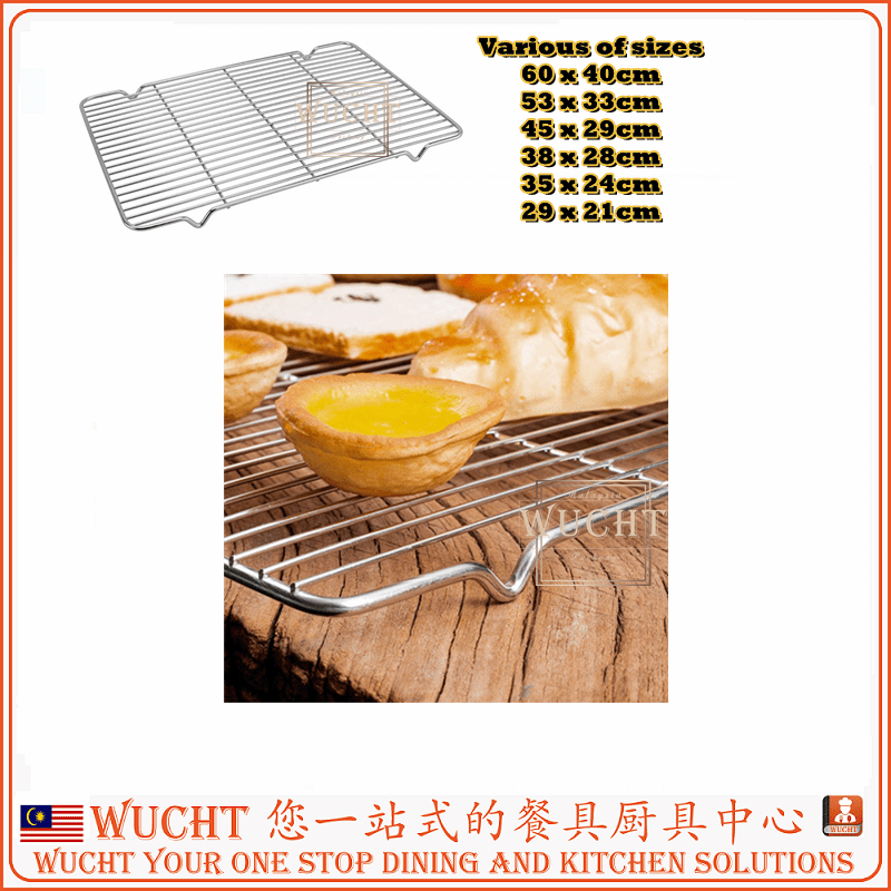 【WUCHT】Stainless Steel Baking Rack Oven Safe Cooling Rack Heavy Duty