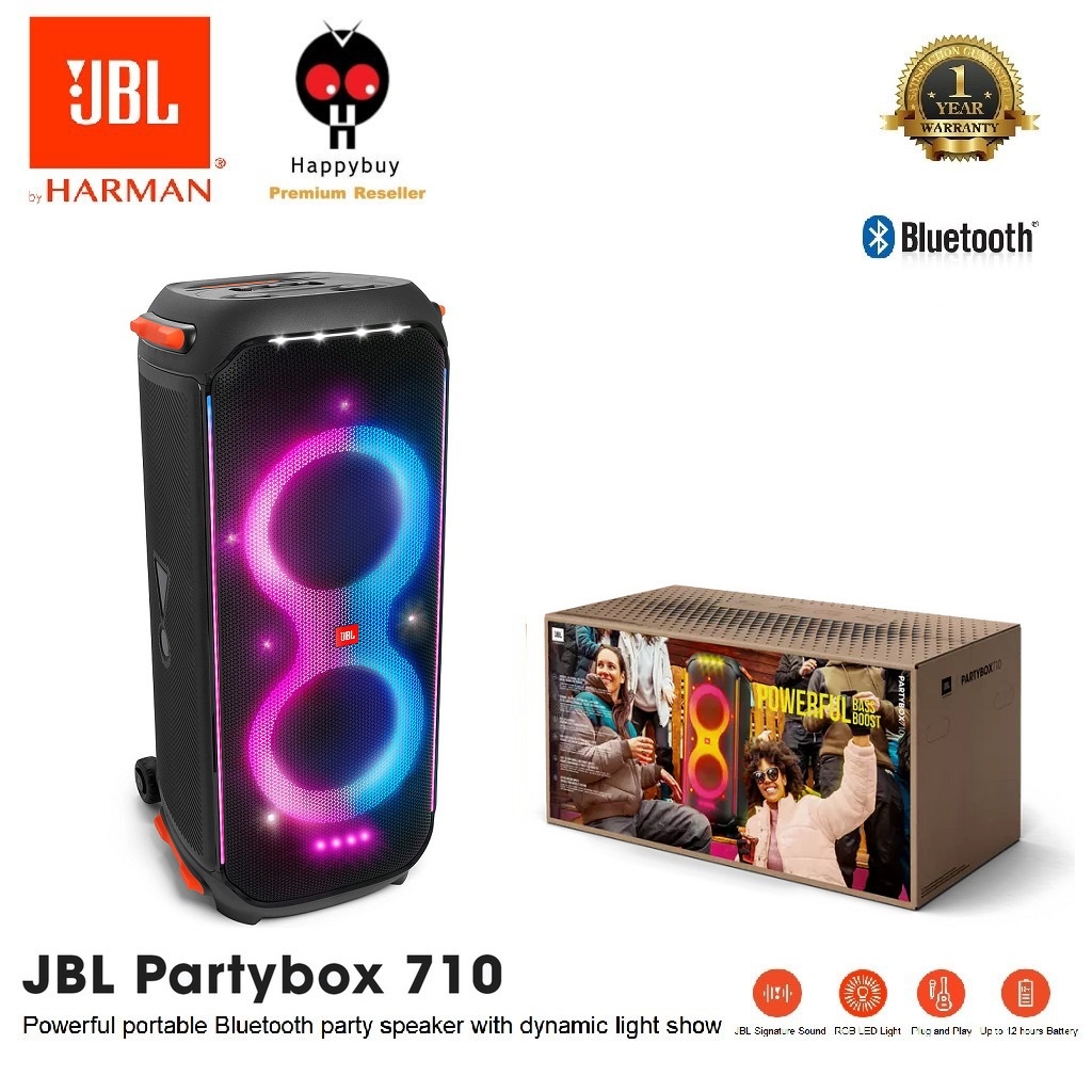 JBL Partybox 710 with IPX4 Splashproof EasyToGrip Handle & Robust