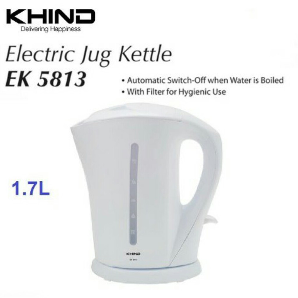 KHIND ELECTRIC JUG KETTLE 1.7L EK5813 Shopee Malaysia