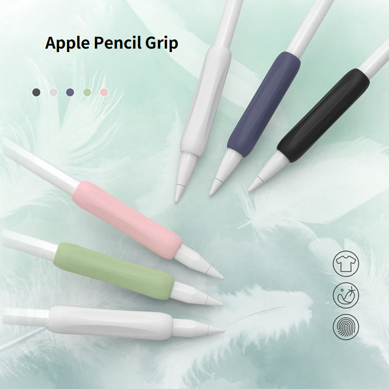 1 Pcs Apple Pencil Grip Holder Silicone Nonslip 1st & 2nd Generation